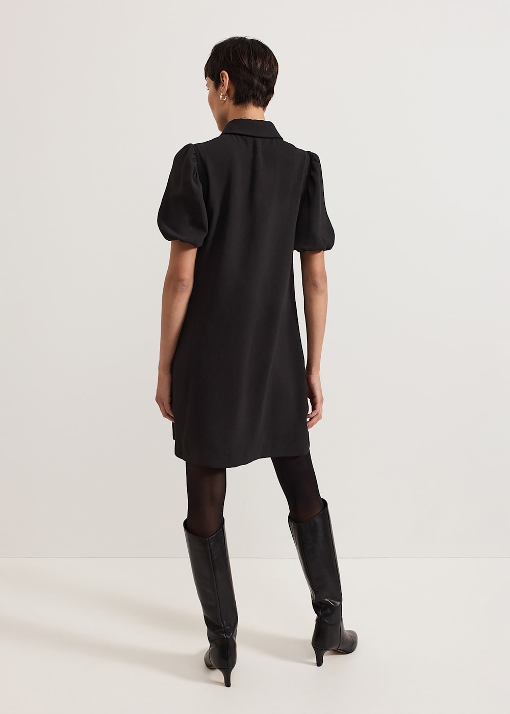 Phase Eight Black Candice Scallop Dress