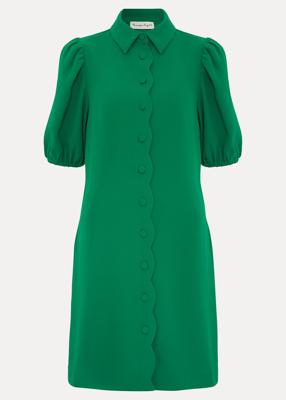 Phase Eight Green Candice Scallop Dress