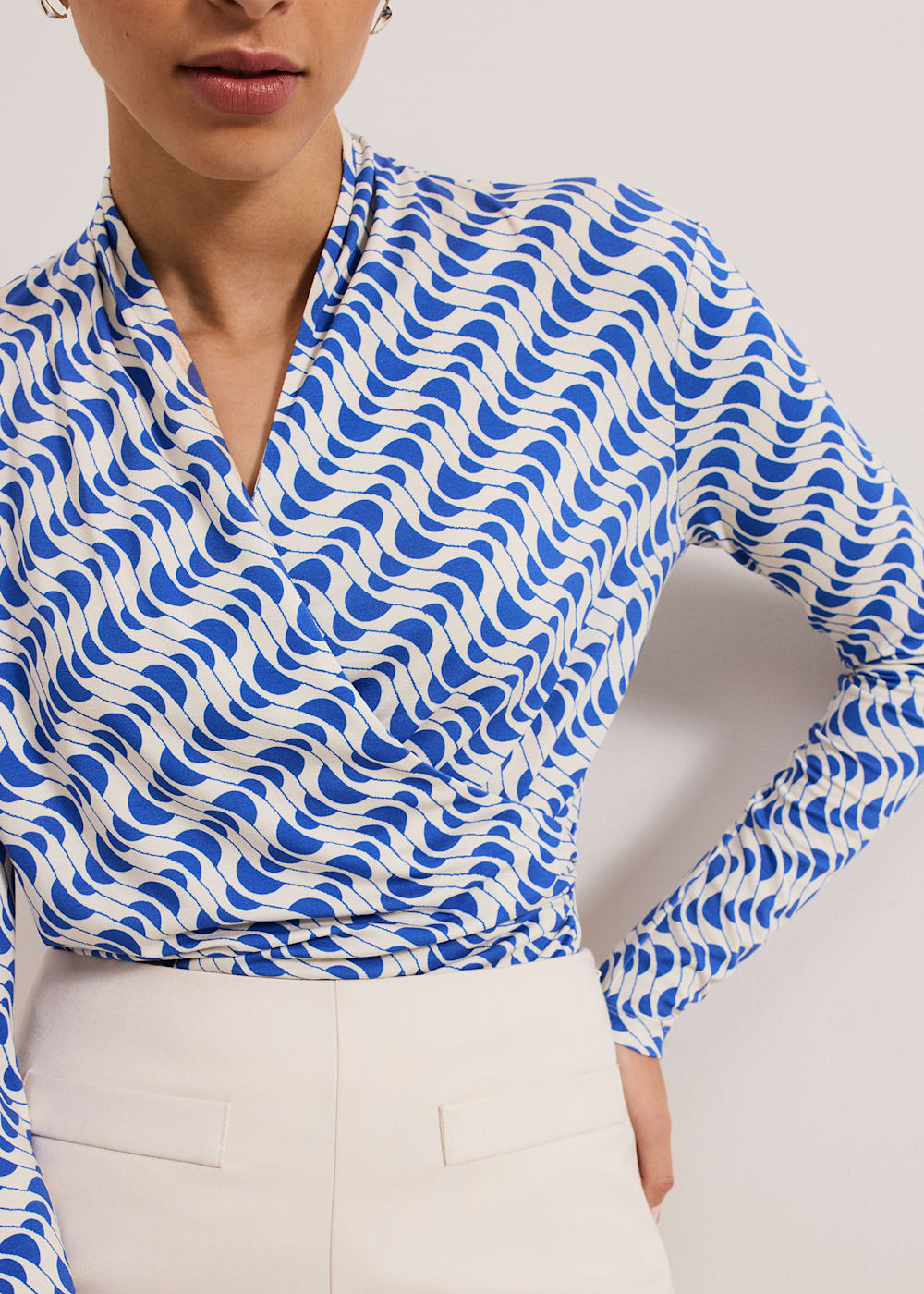 Phase Eight April Geo Wrap Top