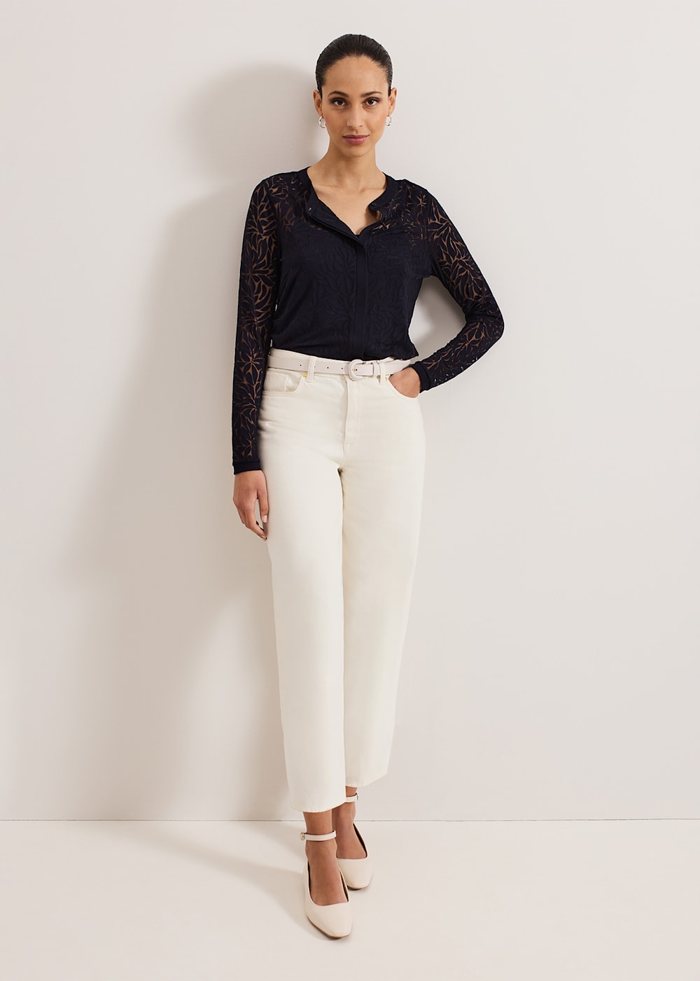 Phase Eight Fern Burnout Top