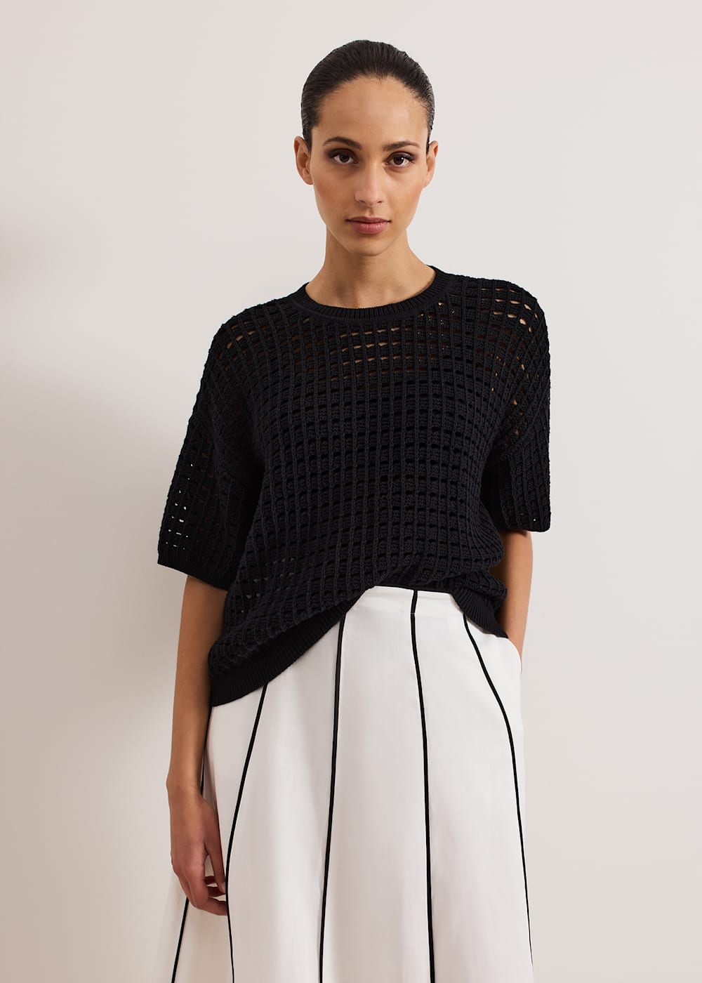 Phase Eight Jamelia Boxy Stitch Knit Top Phase Eight Jamelia Boxy Stitch Knit Top