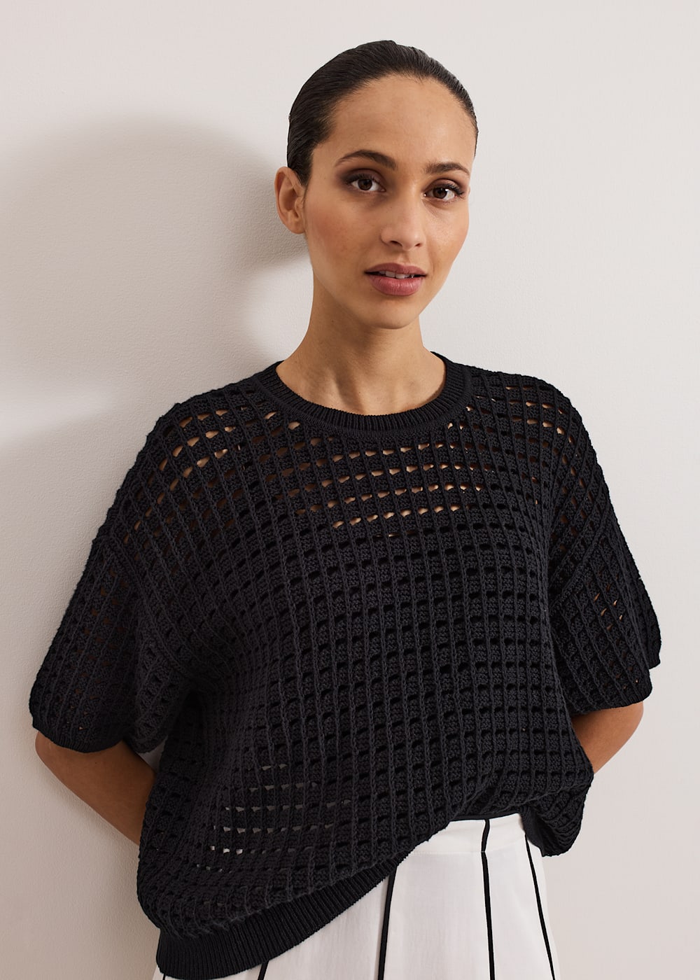 Phase Eight Jamelia Boxy Stitch Knit Top Phase Eight Jamelia Boxy Stitch Knit Top