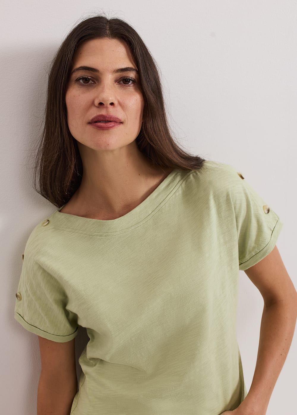 Phase Eight Suzie Button Detail Top