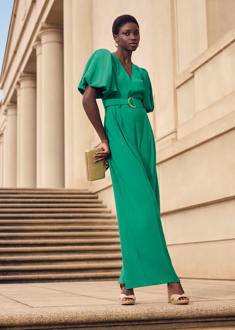Phase Eight Margot Puff Sleeve Jumpsuit