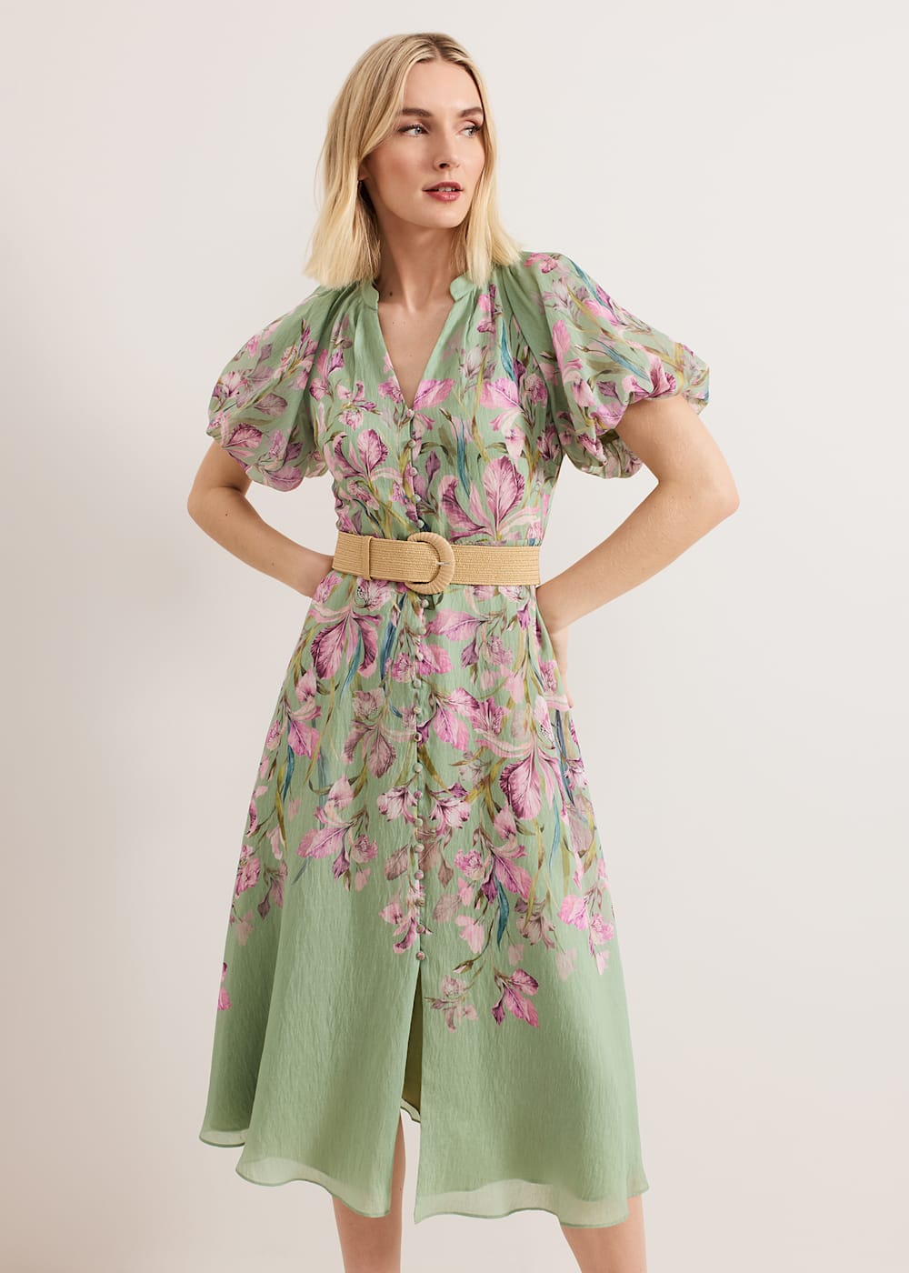 Phase Eight Amalie Floral Midi Dress
