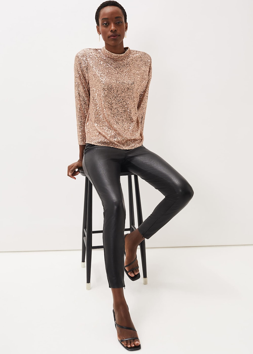 Amina Faux Leather Jegging Phase Eight UK