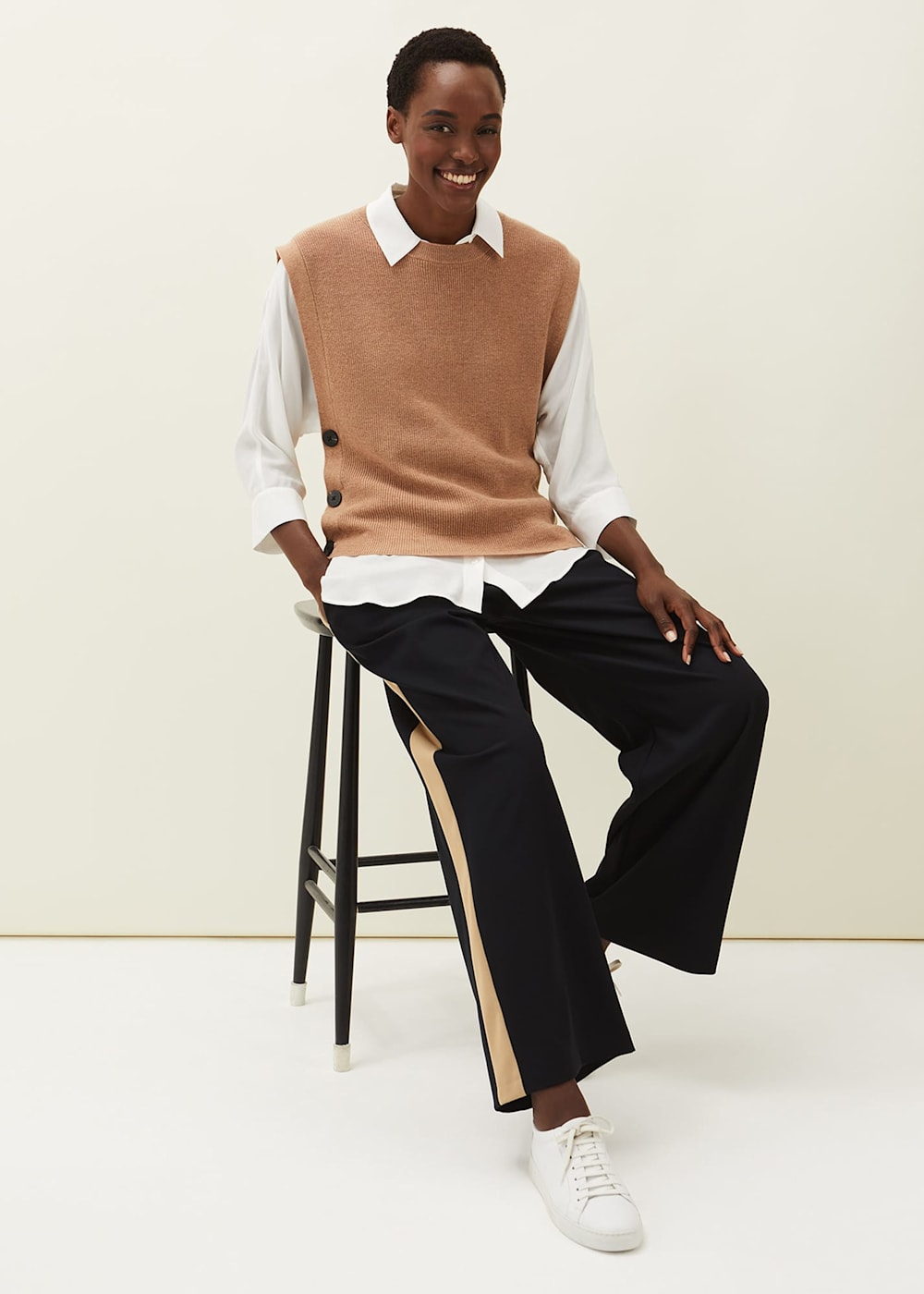 Mae Side Stripe Wide Leg Trouser Phase Eight UK