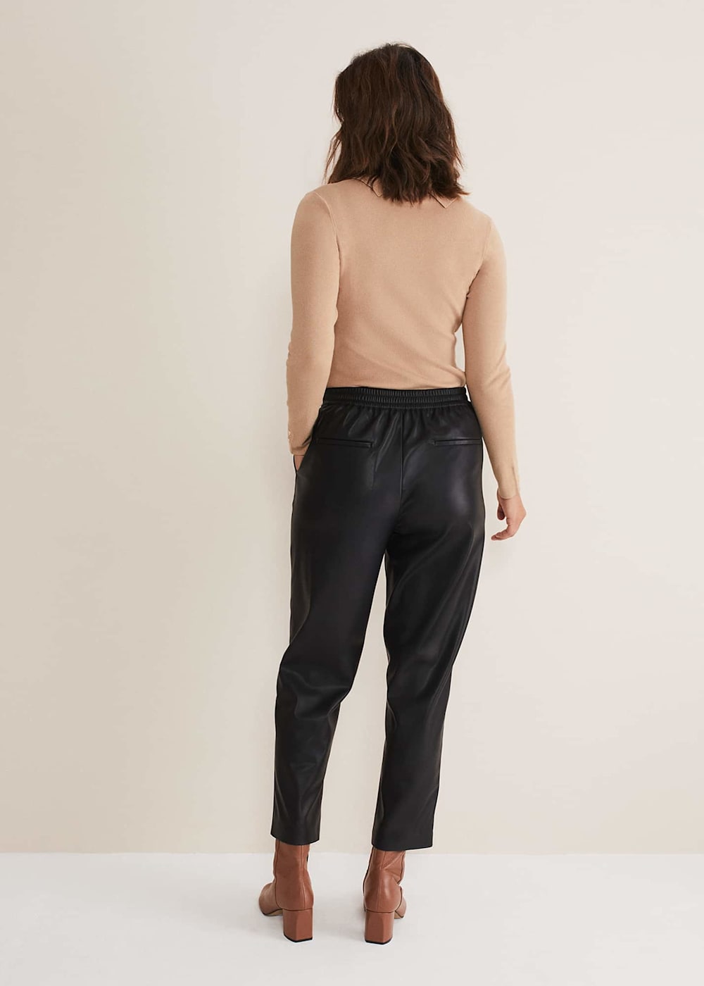 Rya Pleather Straight Leg Trouser Phase Eight UK
