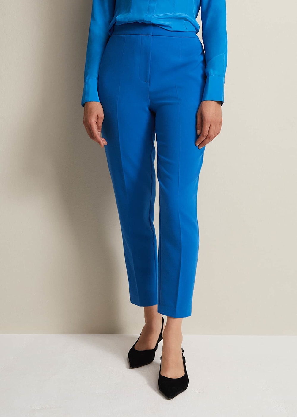 Brinley Blue Cigarette Trousers Phase Eight UK