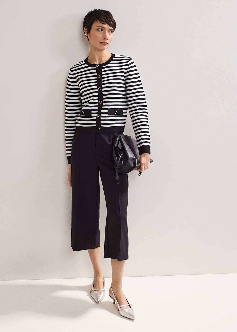 Aubrielle Black Clean Crepe Culotte Aubrielle Black Clean Crepe Culotte