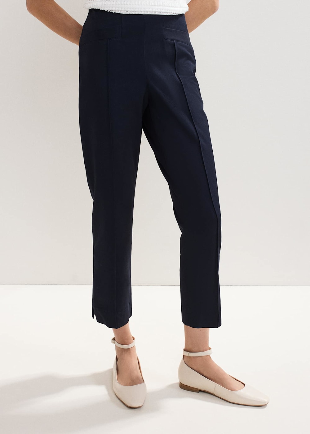 Stretch capri trousers hotsell