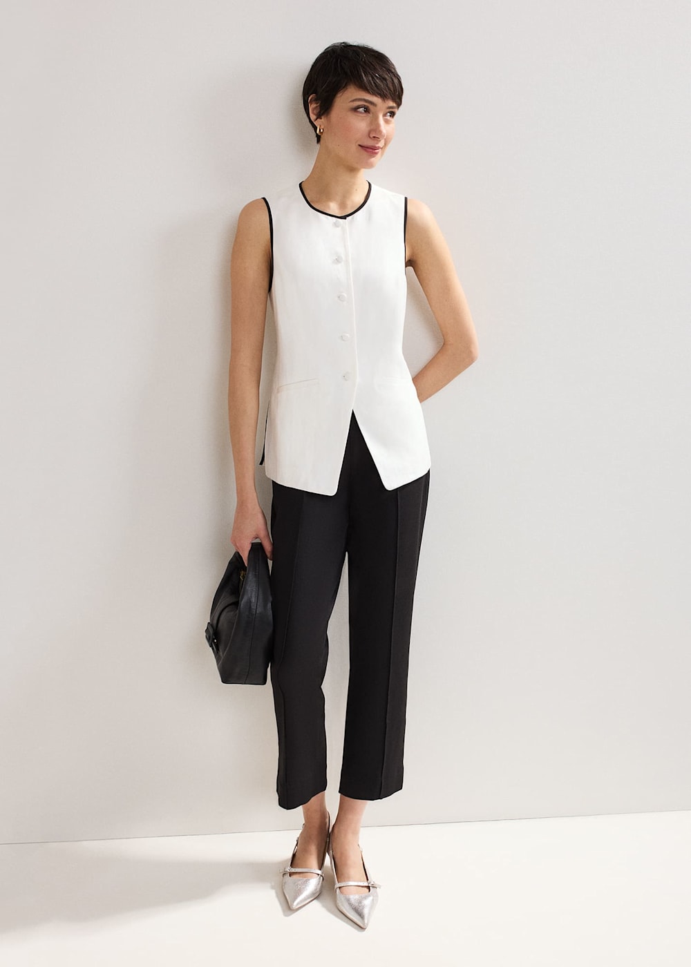 Miah Stretch Capri Trousers Phase Eight UK
