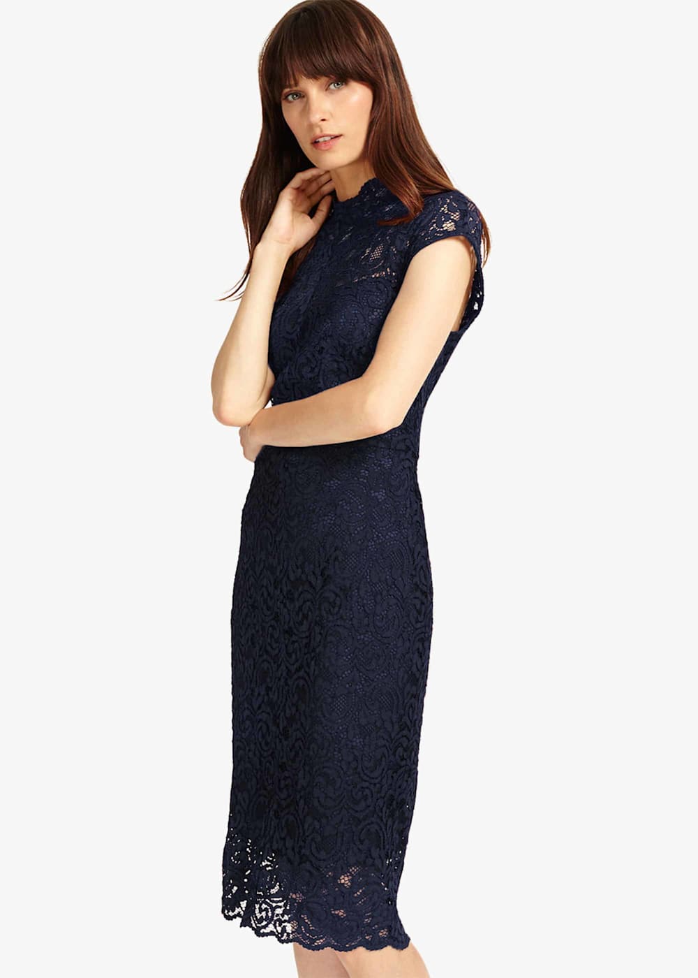 Phase eight navy lace dress deals