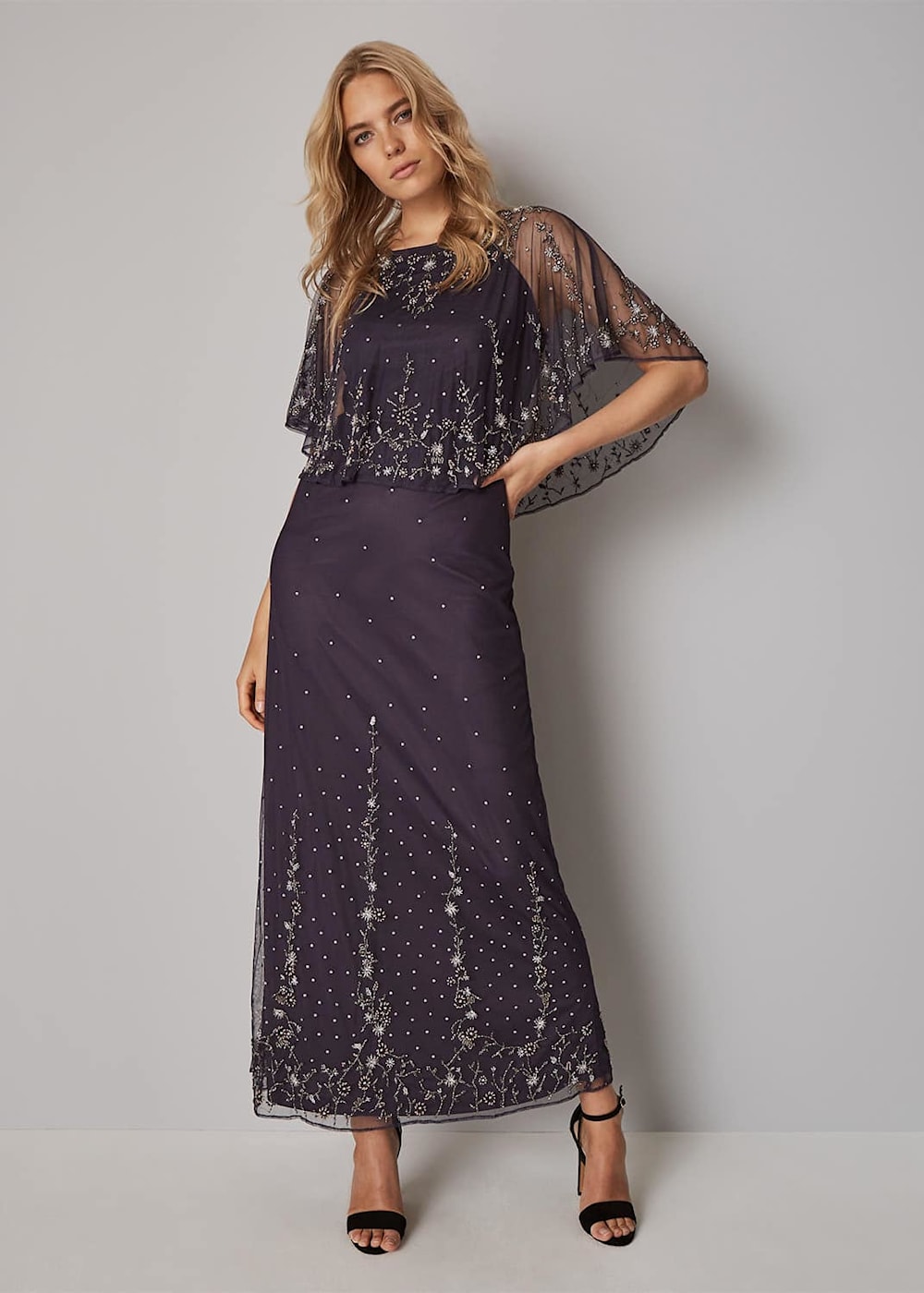 Poncho maxi dress discount