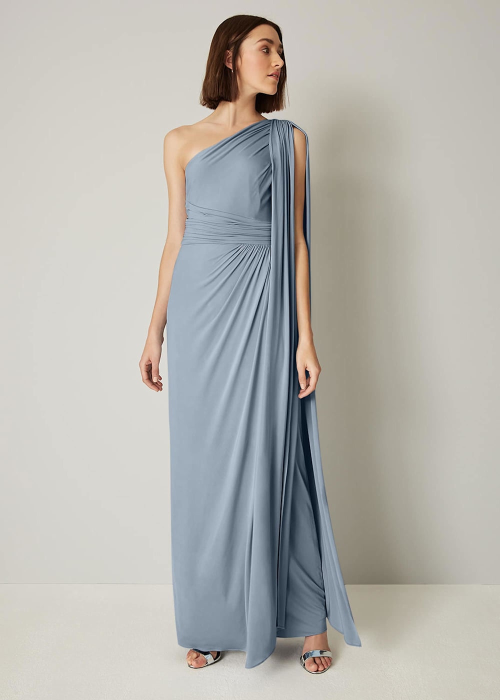 Winnie One Shoulder Maxi Bridesmaid Dress Phase Eight ROW