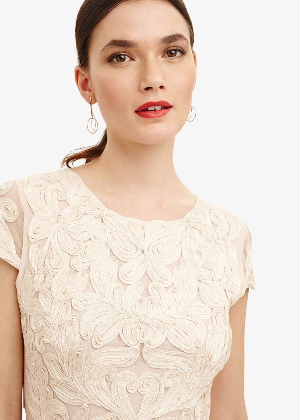Phase eight cornelia tapework dress cream 2025