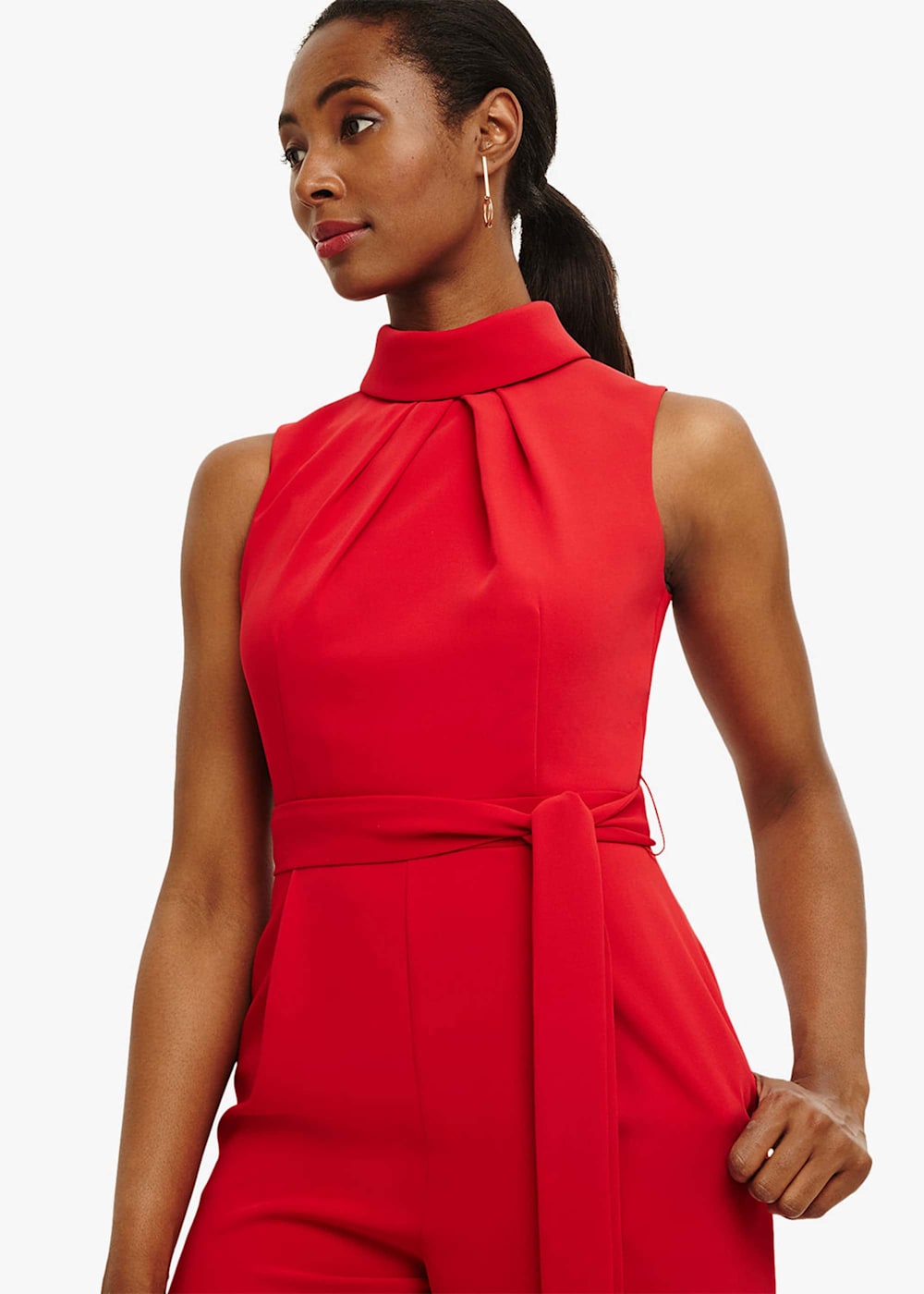 Polo neck jumpsuit new arrivals