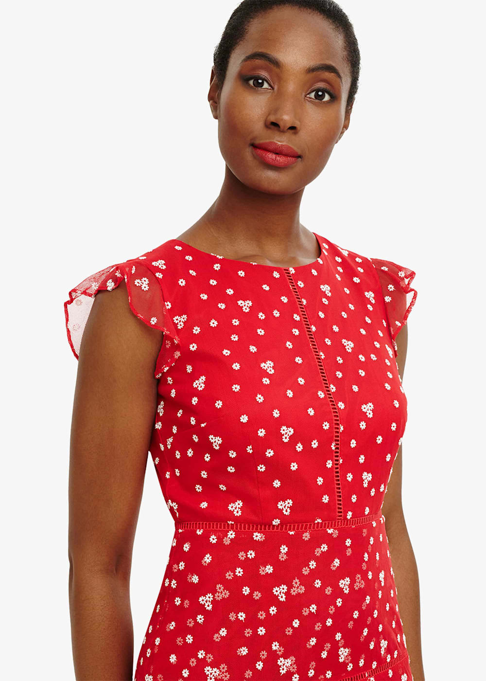 Bea Embroidered Daisy Dress Phase Eight UK
