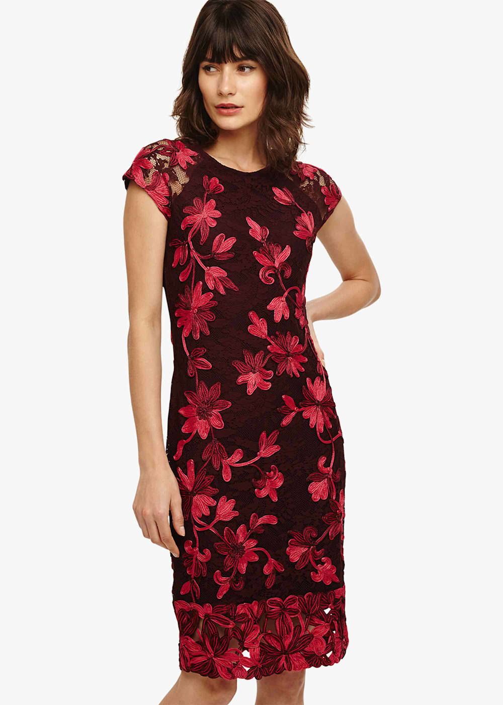 Phase eight red tapework dress new arrivals