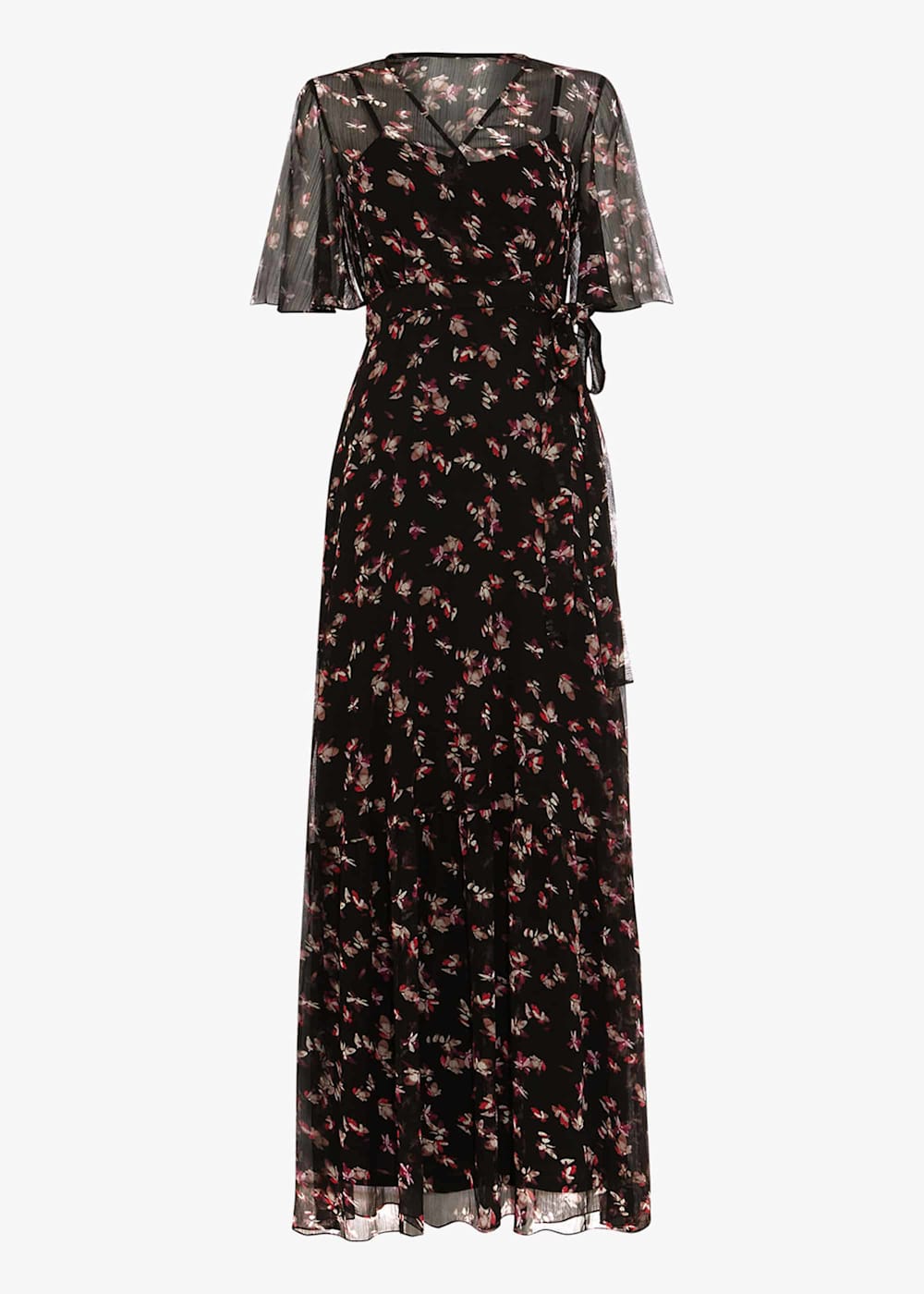 Phase Eight Pemberly Floral Maxi Dress Black Size 4