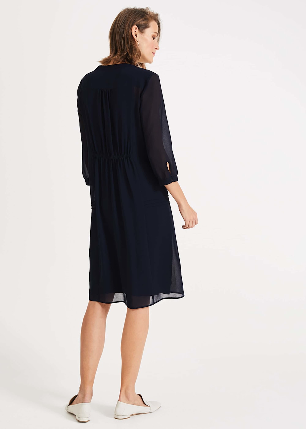 Phase eight remee chiffon dress navy clearance