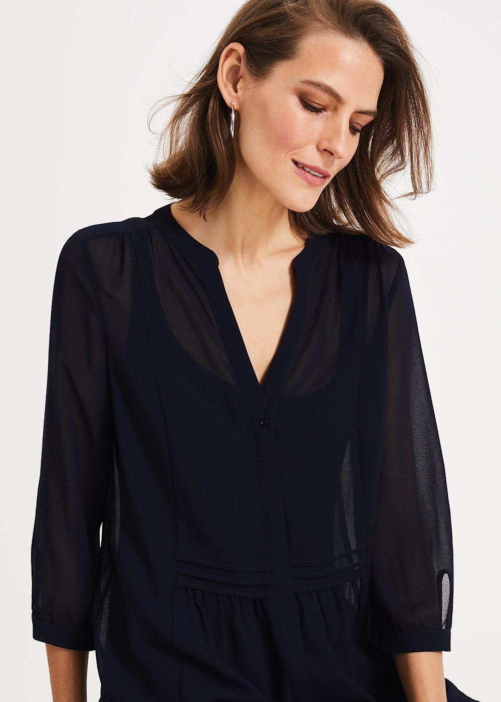 Phase eight remee chiffon dress navy clearance