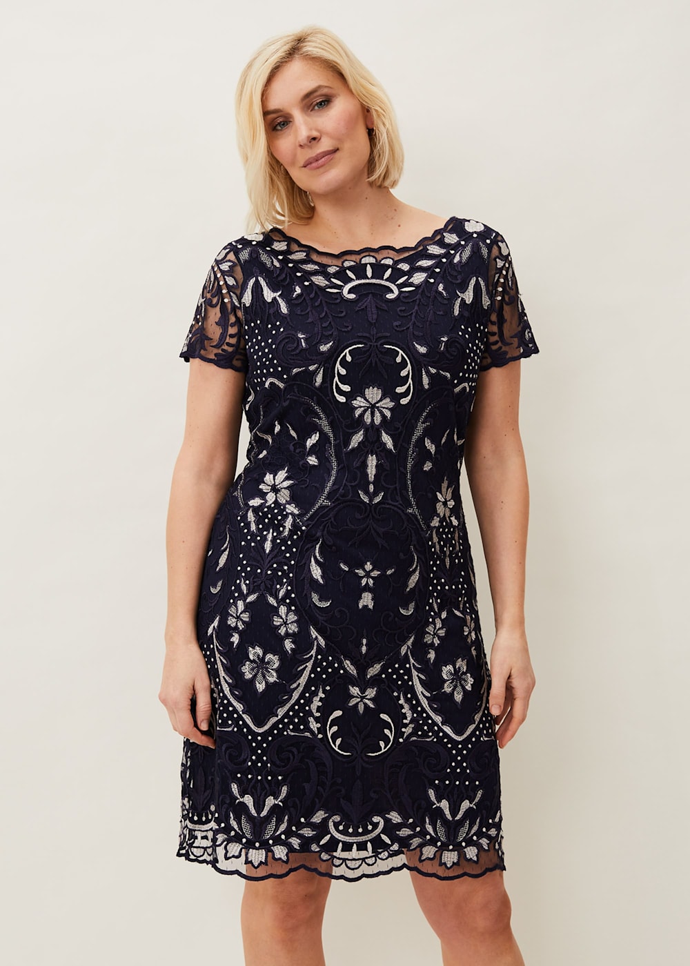 Lizzy Embroidered Dress Phase Eight UK