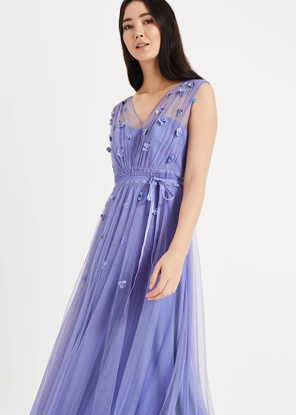 Yazmina tulle maxi dress top