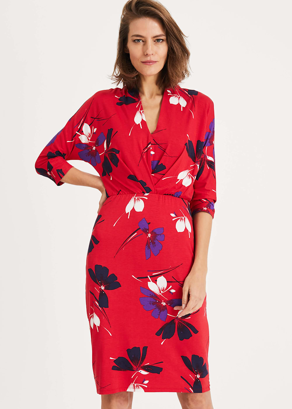 Harper floral wrap dress shop