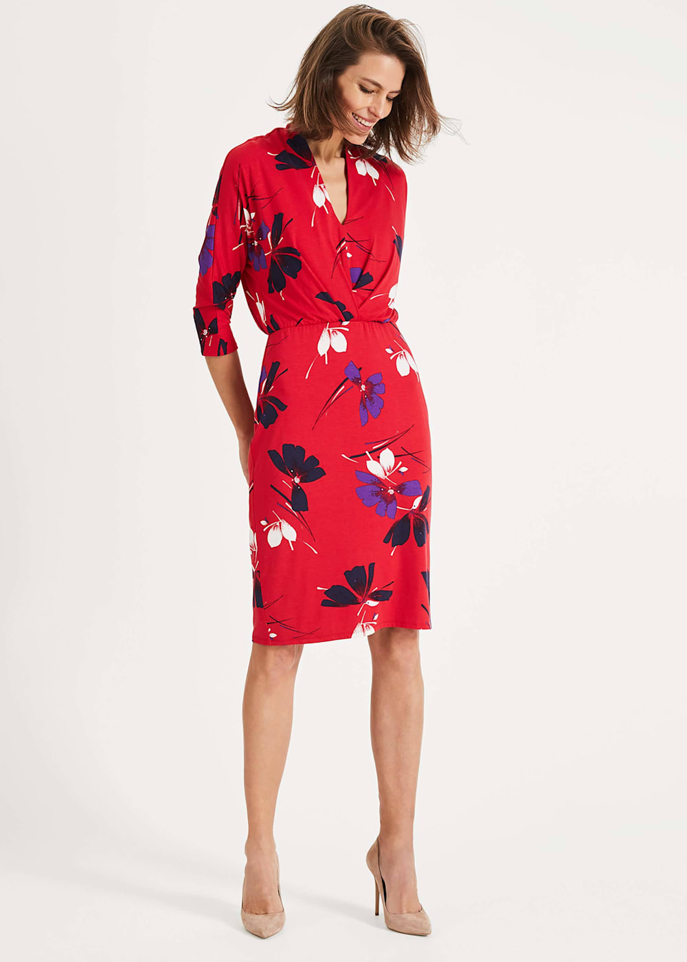 Harper floral wrap dress discount