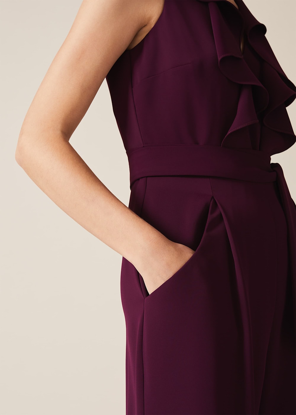 Phase eight linda frill jumpsuit outlet