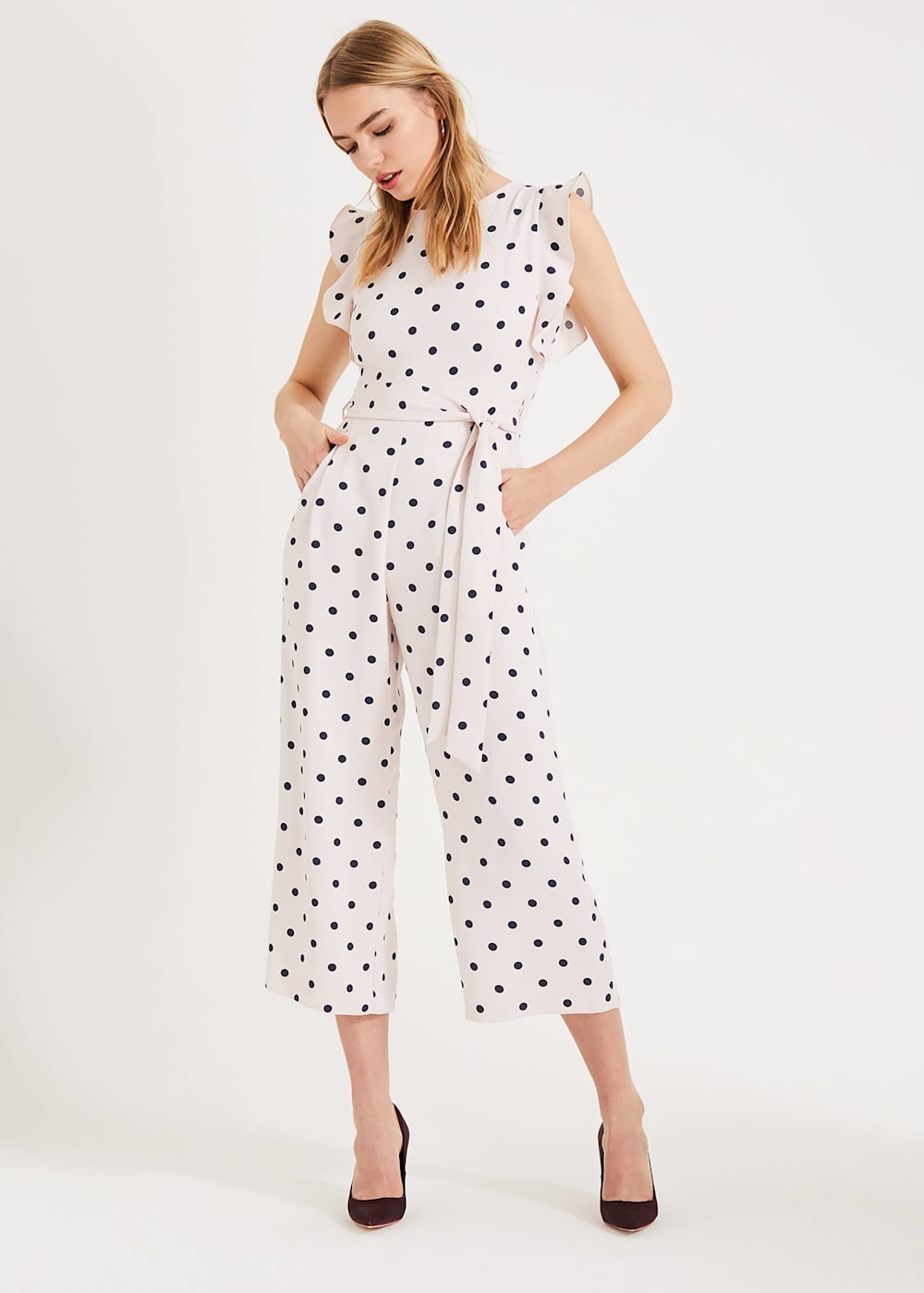 Sheike polka dot jumpsuit sales