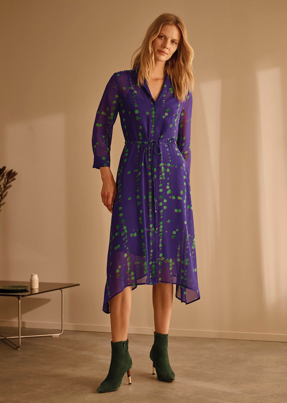 Bailey print pleated dress store