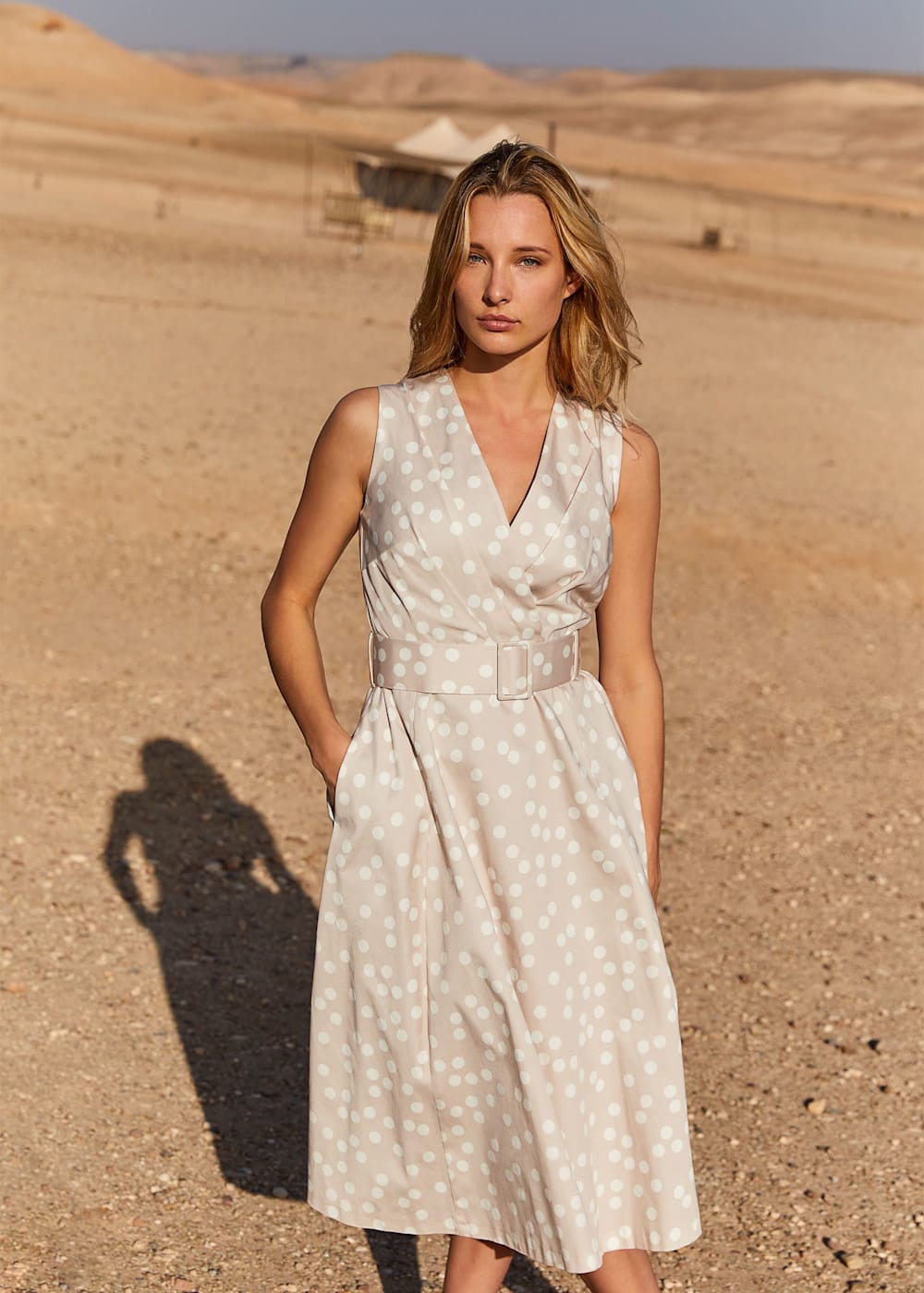 Polly spot print dress hot sale