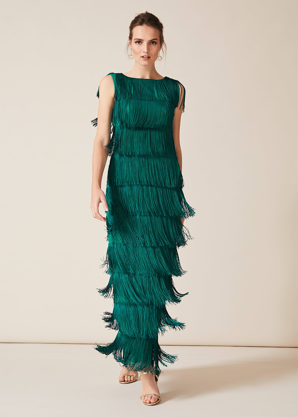 Ismay Fringe Maxi Dress Phase Eight ROW