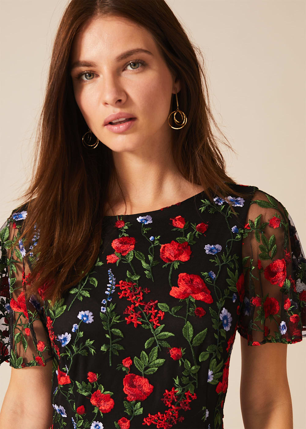 Dorothea Embroidered Dress Phase Eight UK