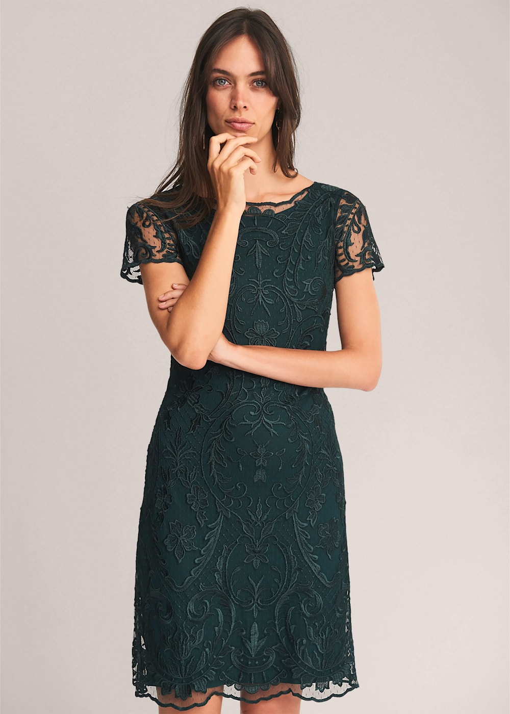 Lizzy Embroidered Dress Phase Eight ROW