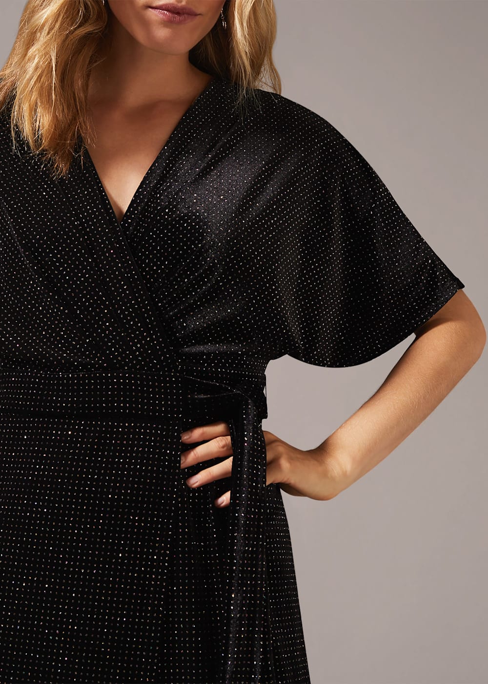 Robynne Sparkle Wrap Maxi Dress Phase Eight UK