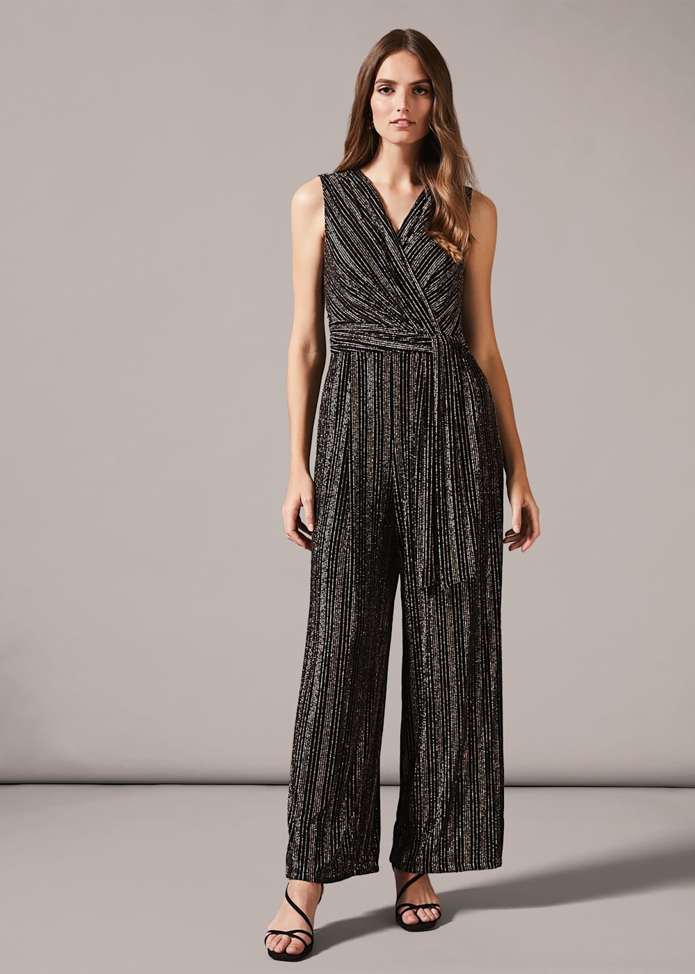 Roxy Gold Stripe Jumpsuit Phase Eight UK