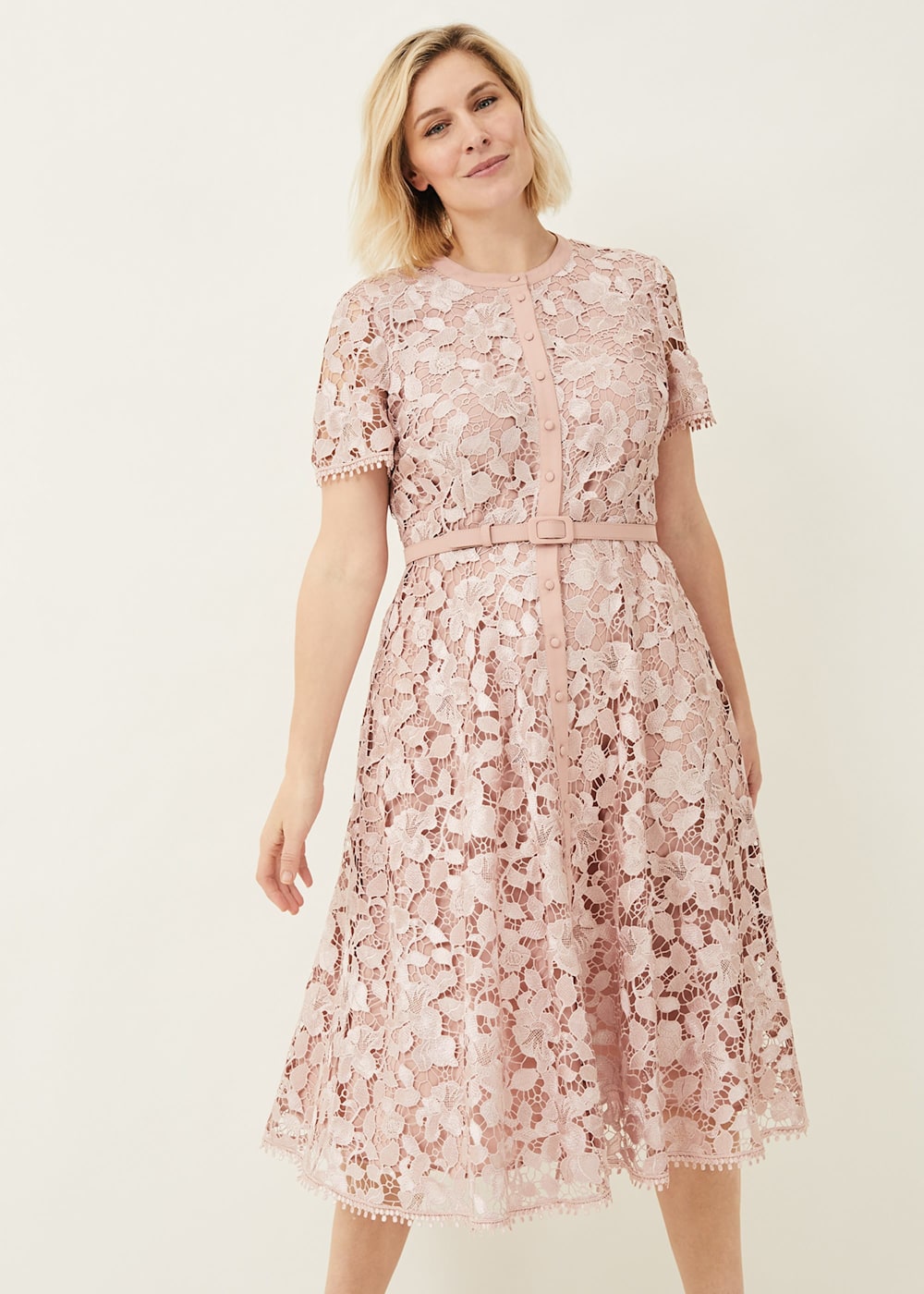 Samana Lace Shirt Dress Phase Eight UK