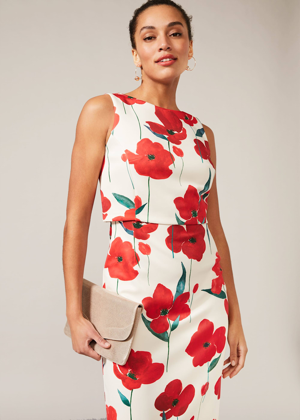 Floral scuba dress hot sale