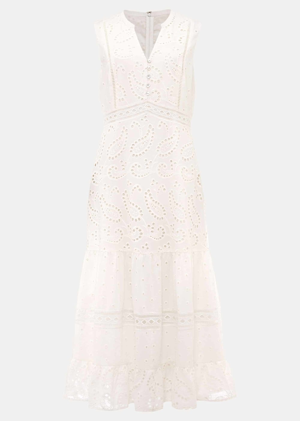 Lula Paisley Embroidered Dress | Phase Eight UK |