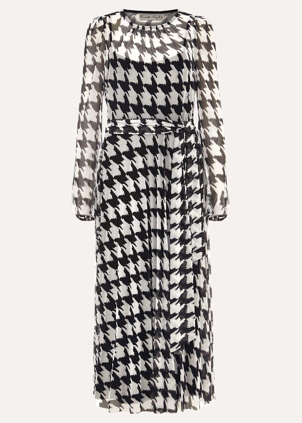 Raina Houndstooth Jersey Dress Phase Eight UK