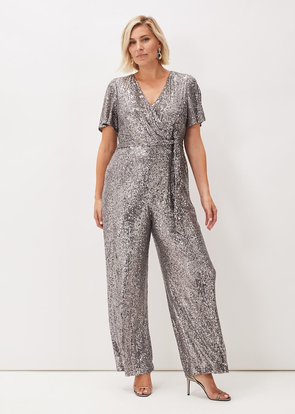 Alessandra Sequin Embellished Jumpsuit Phase Eight UK