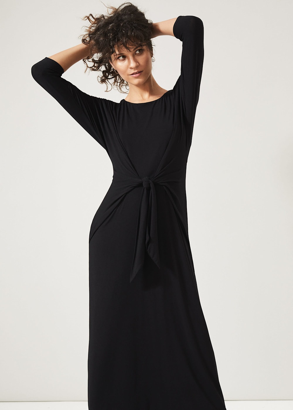 Tie front jersey dress top