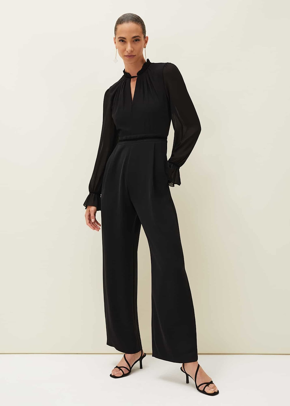 Velvet tuxedo jumpsuit discount