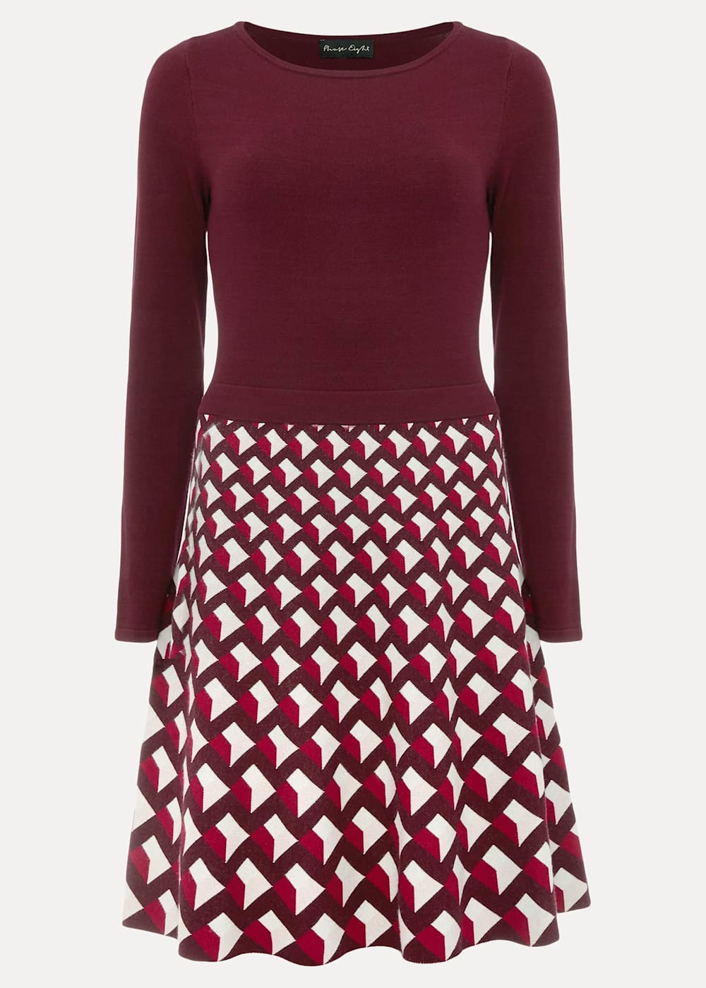 Coraline Print Knitted Dress Phase Eight UK