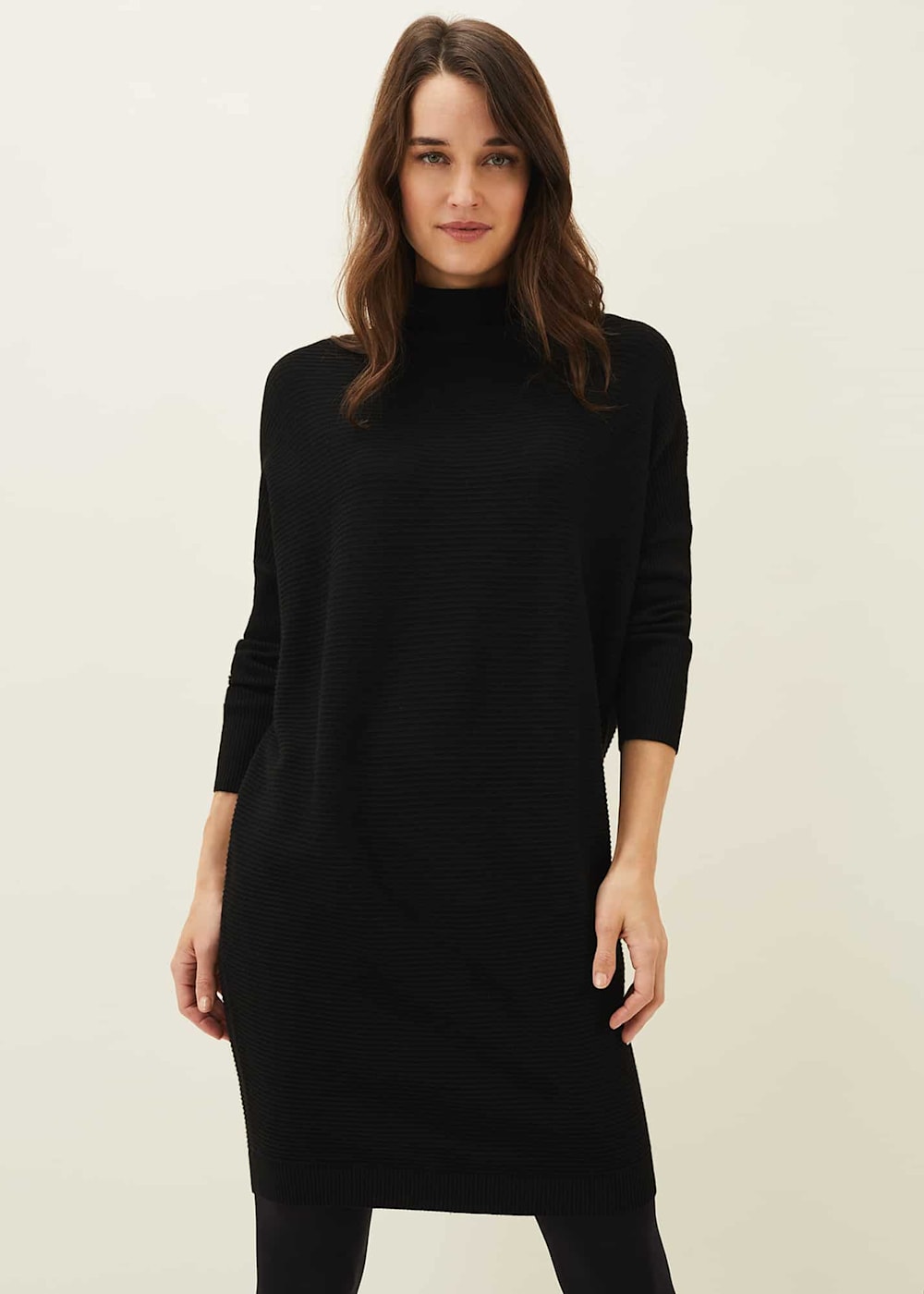 Roll neck knit dress shop
