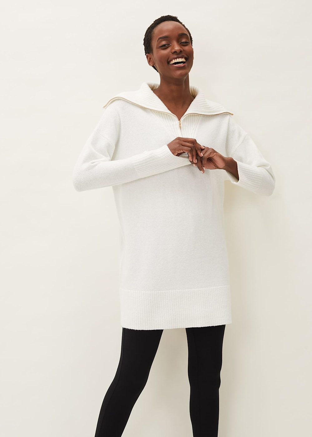 Zip up tunic outlet