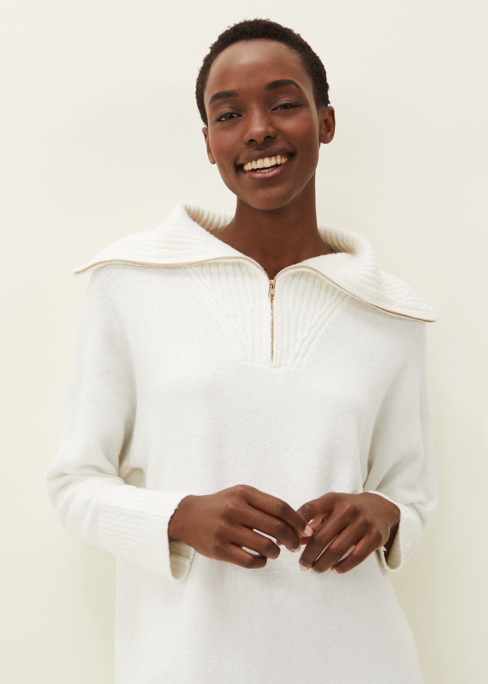 Zip up tunic hotsell